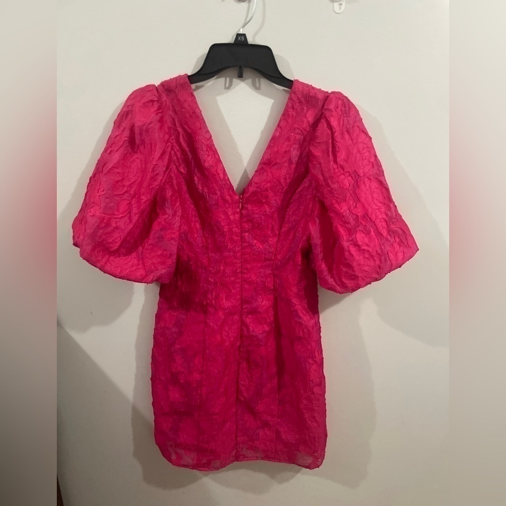 NWOT Endless Rose Floral Jacquard Mini Dress Size Medium - Picture 5 of 11